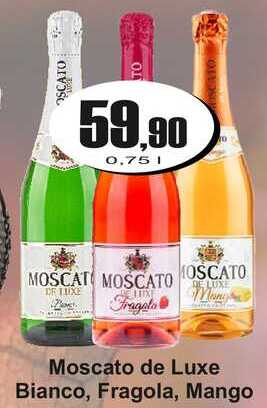 Moscato de Luxe Bianco, Fragola, Mango 0,75 L