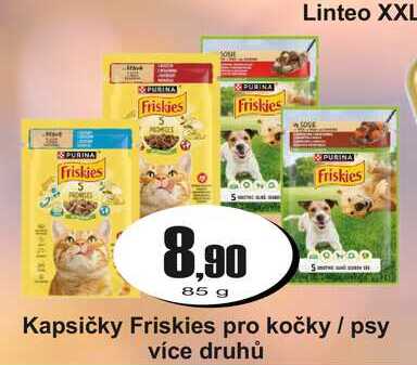 Kapsičky Friskies pro kočky / psy 85 g