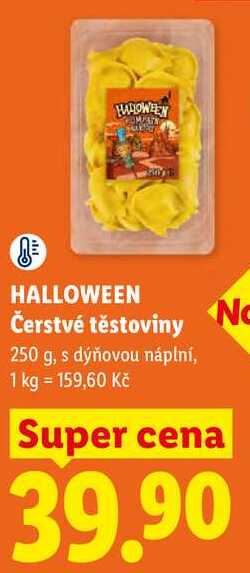HALLOWEEN Čerstvé těstoviny, 250 g, s dýňovou náplní