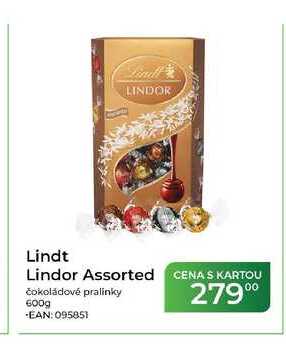 Lindt Lindor Assorted čokoládové pralinky 600g