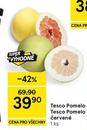 Tesco Pomelo červené, 1 ks