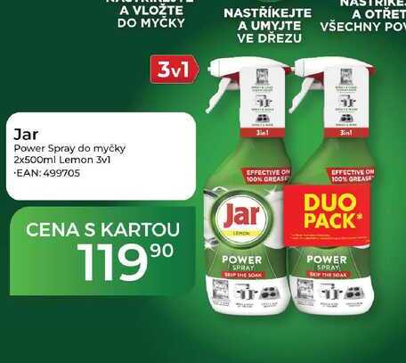Jar Power Spray do myčky 2x500ml