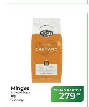 Minges zrnková káva 1kg
