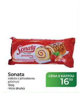 Sonata roláda s jahodovou příchutí 150g