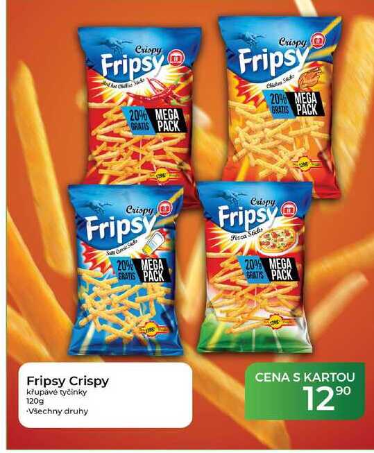 Fripsy Crispy křupavé tyčinky 120g
