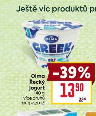 Olma Řecký jogurt 140 g