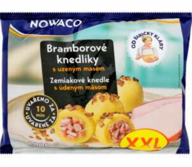 NOWACO Bramborové knedlíky XXL s uzeným masem