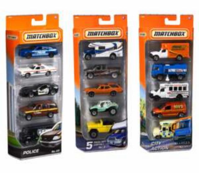 Matchbox Sada autiček 5 kusů