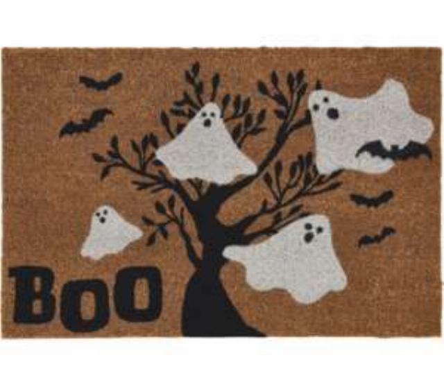 Halloweenská rohožka z kokosových vláken 40 x 60 cm - duchové