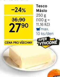 Tesco Máslo, 250 g  v akci
