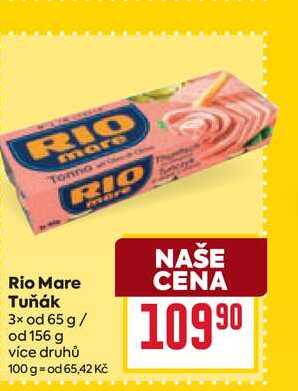 Rio Mare Tuňák 3x od 65 g/ od 156 g