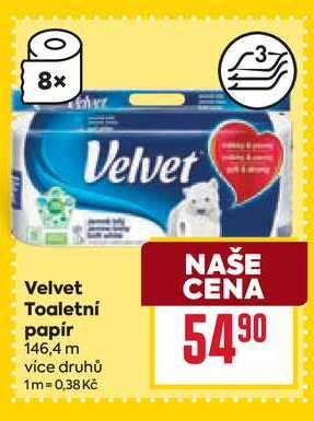 Velvet Toaletní papír 146,4 m 