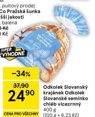 Odkolek Slovanské semínko chléb vícezrnný, 400 g  