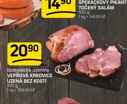 VEPŘOVÁ KRKOVICE UZENÁ BEZ KOSTI 100 g