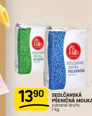 SEDLČANSKÁ PŠENIČNÁ MOUKA vybrané druhy 1 kg