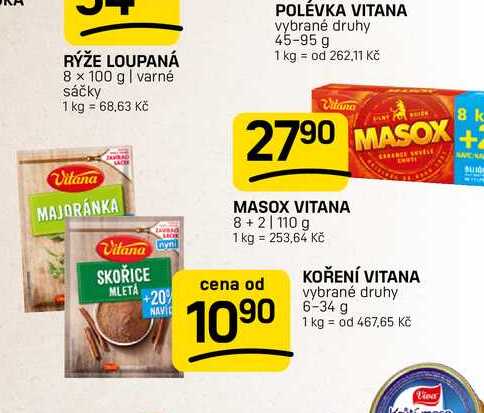 KOŘENÍ VITANA vybrané druhy 6-34 g