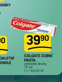 COLGATE ZUBNÍ PASTA vybrané druhy 75 ml