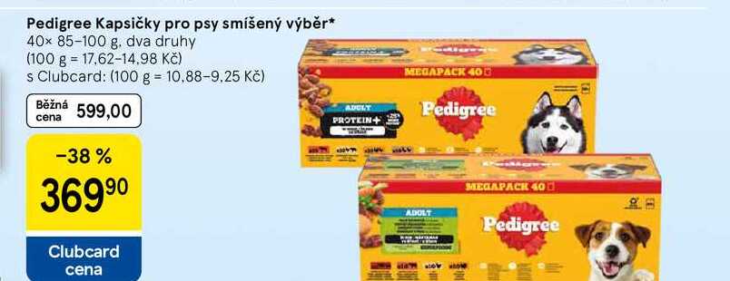 Pedigree Kapsičky pro psy smíšený výběr, 40x 85-100 g