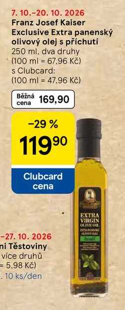 Franz Josef Kaiser Exclusive Extra panenský olivový olej s příchutí, 250 ml