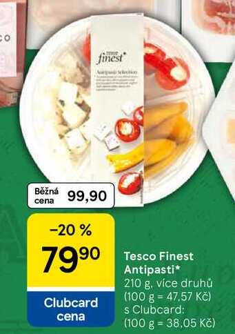 Tesco Finest Antipasti, 210 g, více druhů