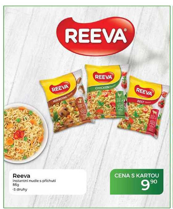 Reeva instantní nudle s příchutí 85g