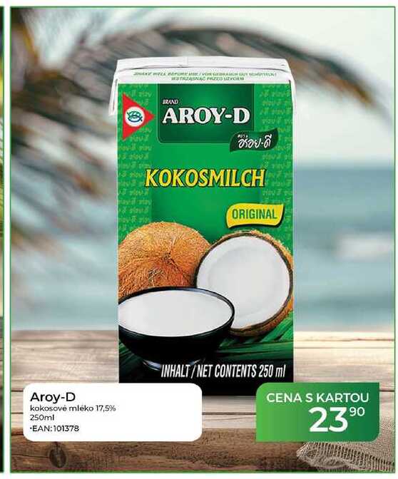 Aroy-D kokosové mléko 17,5% 250ml