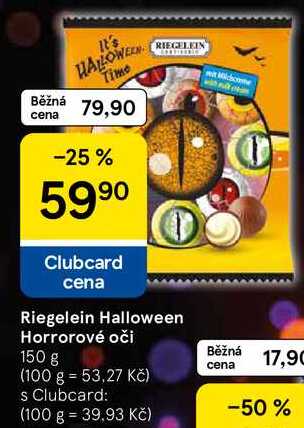 Riegelein Halloween Horrorové oči, 150 g 