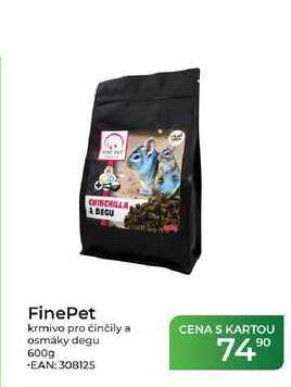 FinePet krmivo pro činčily a osmáky degu 600g