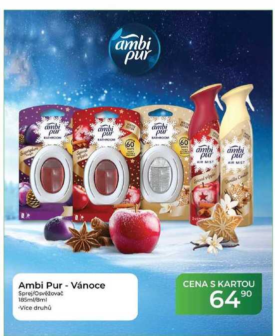 Ambi Pur - Vánoce Sprej/Osvěžovač 185ml/8ml