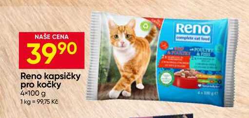 Reno kapsičky pro kočky 4×100 g
