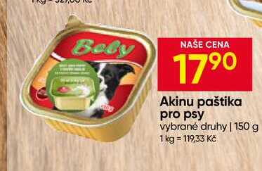Akinu paštika pro psy vybrané druhy 150 g