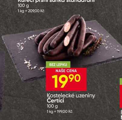 Kostelecké uzeniny Čertíci 100 g