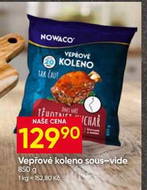 NOWACO Vepřové koleno sous-vide 850 g