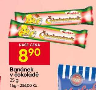 Banánek v čokoládě 25 g 
