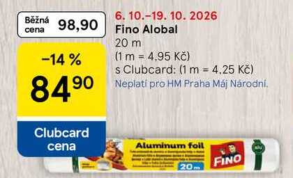 Fino Alobal, 20 m