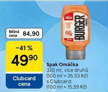 Spak Omáčka, 320 ml, více druhů 