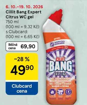 Cillit Bang Expert Citrus WC gel, 750 ml