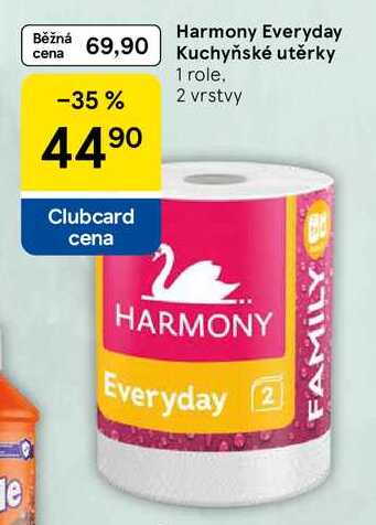 Harmony Everyday Kuchyňské utěrky, 1 role, 2 vrstvy