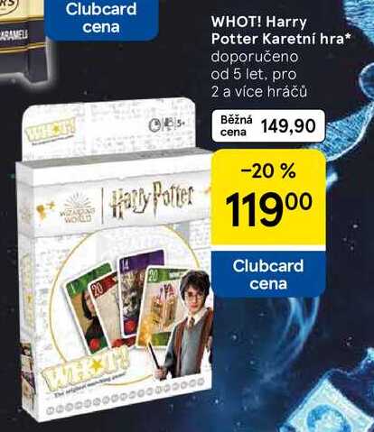 WHOT! Harry Potter Karetní hra, doporučeno od 5 let, pro 2 a více hráčů   