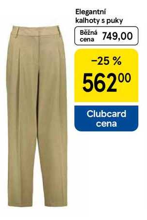 Elegantní kalhoty s puky