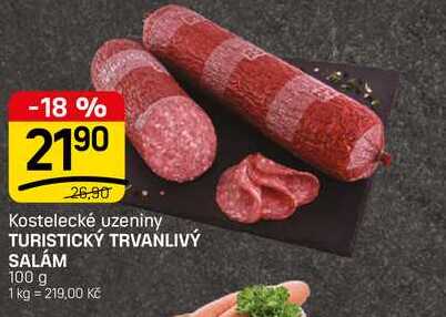 TURISTICKÝ TRVANLIVÝ SALÁM 100 g