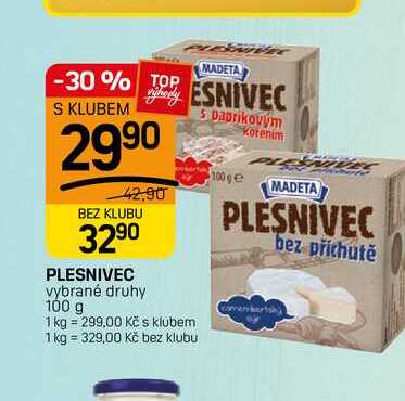 PLESNIVEC vybrané druhy 100 g