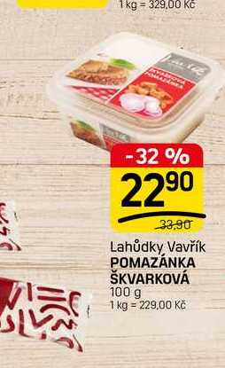 POMAZÁNKA ŠKVARKOVÁ 100 g