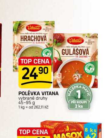 POLÉVKA VITANA vybrané druhy 45-95 g