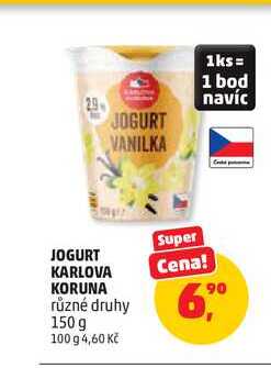 KARLOVA KORUNA JOGURT VANILKA 150g