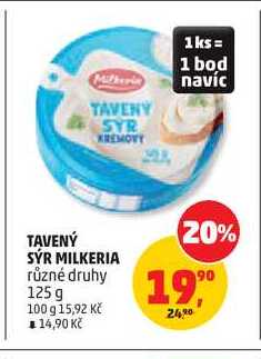 MILKERIA TAVENÝ SÝR různé druhy 125 g