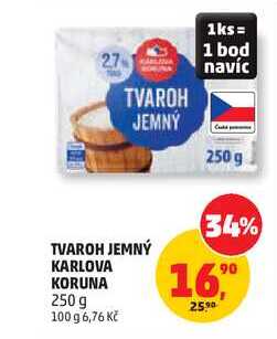 KARLOVA KORUNA TVAROH JEMNÝ 250 g