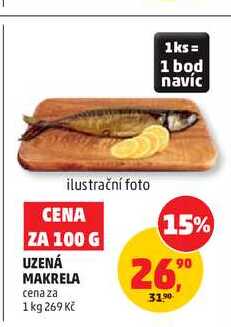 UZENÁ MAKRELA cena za 100g