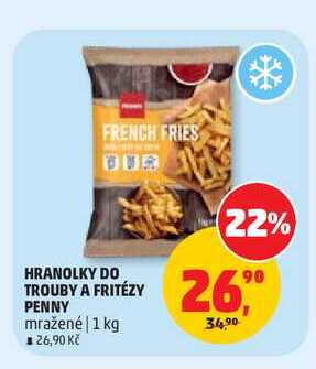HRANOLKY DO TROUBY A FRITÉZY mražené 1 kg
