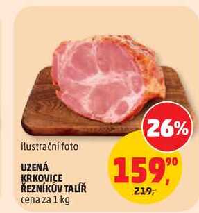 ŘEZNÍKŮV TALÍŘ UZENÁ KRKOVICE 1kg